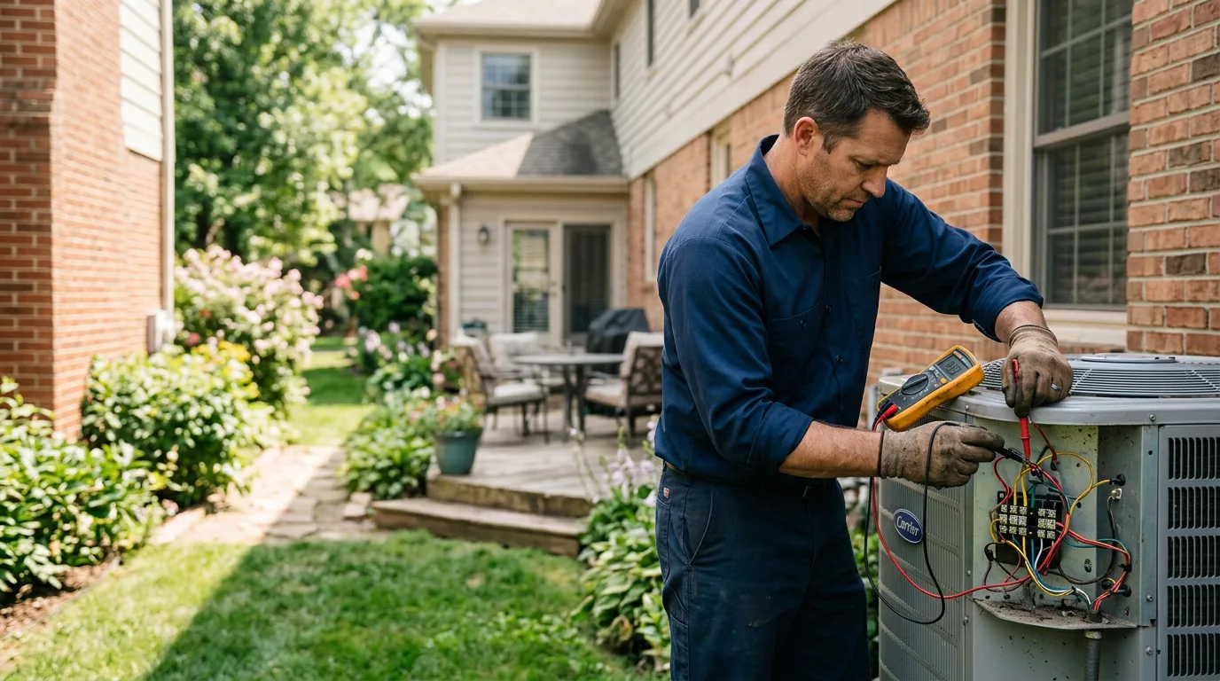 HVAC technician working near Smithers, WV